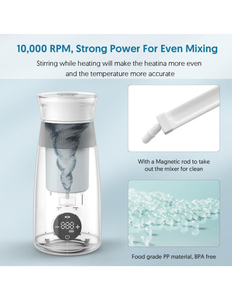 Calentador y Mezclador de Leche Portátil Bellababy 295 ml Calentador y Mezclador de Leche Portátil Bellababy 295 ml