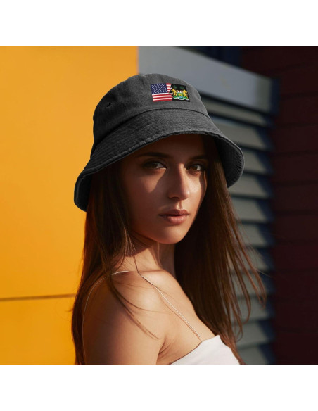 Gorra de Cubo Unisex KCNSEZA de Algodón para Verano