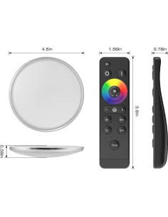 Luces de Techo LED RGB Asooll 12V - Paquete de 2, Regulables 2