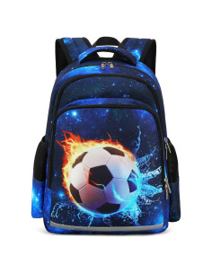 Mochila Escolar CAMTOP Niños Fútbol 40x12.7x28 cm Resistente