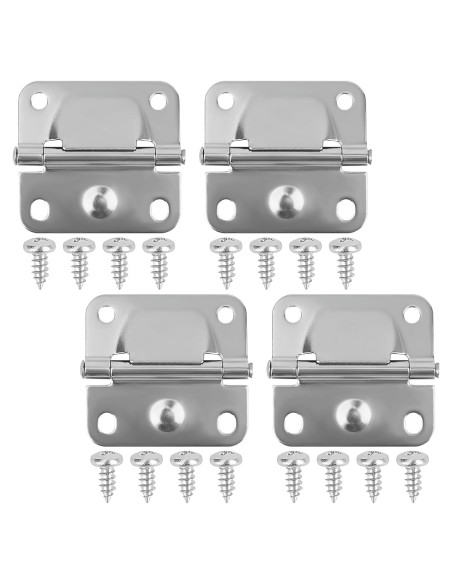 Bisagras de Enfriador Omoojee 4PCS Acero Inoxidable 5.08x5.4cm