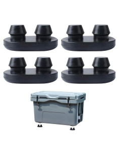 4 Piezas Pies de Caucho Antideslizantes para Cooler XiyaxiVici