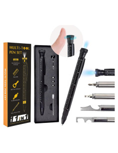 Bolígrafo Multifuncional 11 en 1 LCHJDJX - Herramienta de Viaje