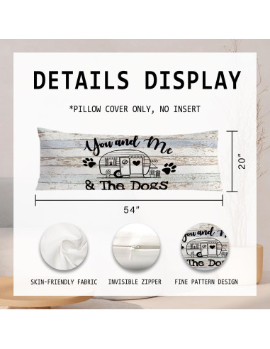 Funda de Almohada Corporal PIUD 50.8x137.2 cm Franela Art Deco