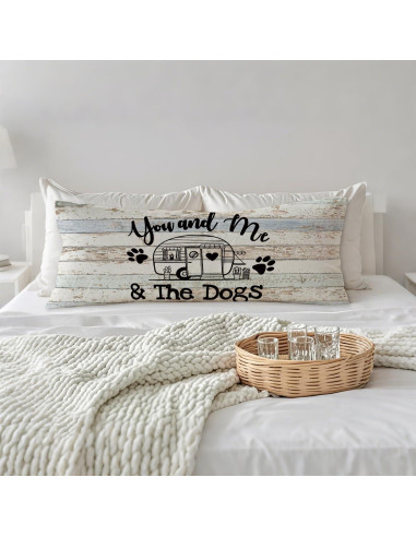 Funda de Almohada Corporal PIUD 50.8x137.2 cm Franela Art Deco