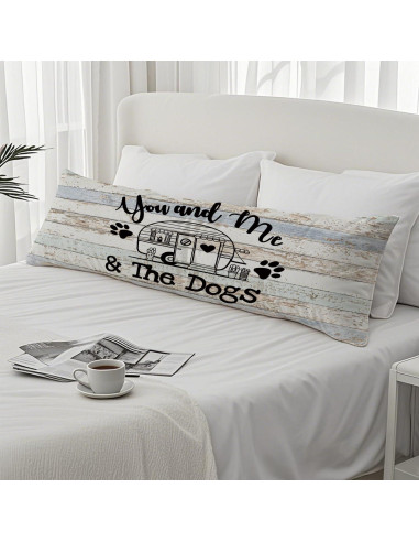 Funda de Almohada Corporal PIUD 50.8x137.2 cm Franela Art Deco