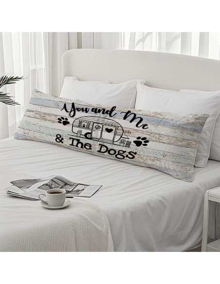 Funda de Almohada Corporal PIUD 50.8x137.2 cm Franela Art Deco