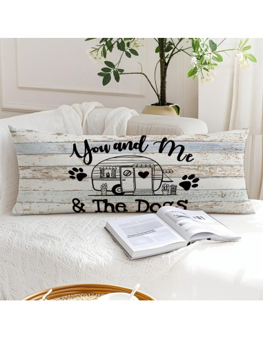 Funda de Almohada Corporal PIUD 50.8x137.2 cm Franela Art Deco