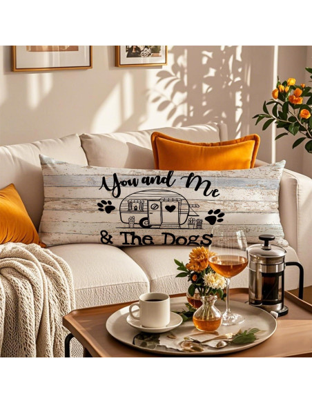 Funda de Almohada Corporal PIUD 50.8x137.2 cm Franela Art Deco