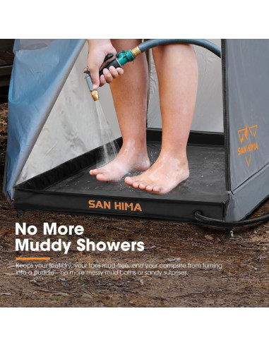 Base de Ducha Portátil San Hima 104x104cm con Drenaje