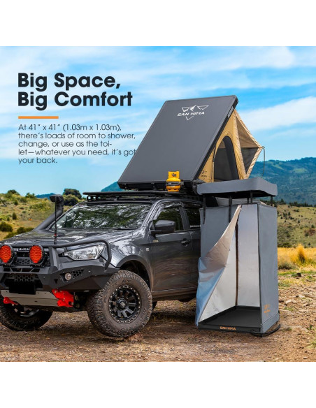 Base de Ducha Portátil San Hima 104x104cm con Drenaje