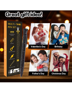 Bolígrafo Multifuncional 11 en 1 LCHJDJX - Herramienta de Viaje 2