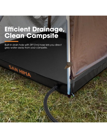 Base de Ducha Portátil San Hima 104x104cm con Drenaje
