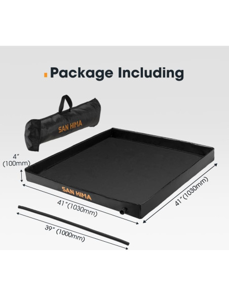 Base de Ducha Portátil San Hima 104x104cm con Drenaje