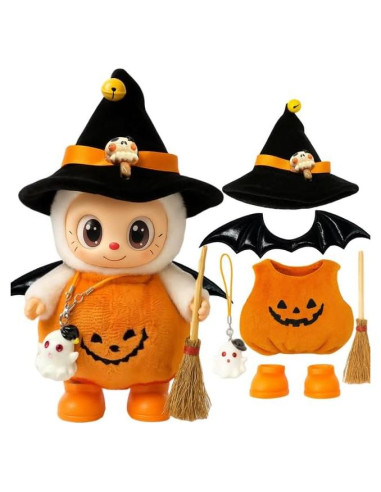 Disfraz de Bruja de Halloween GUYUE para Muñeco 17cm 6 Piezas