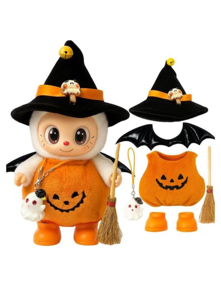 Disfraz de Bruja de Halloween GUYUE para Muñeco 17cm 6 Piezas