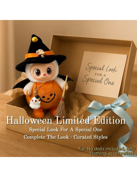 Disfraz de Bruja de Halloween GUYUE para Muñeco 17cm 6 Piezas