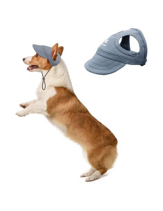 Gorra para Perros HDKUW Ajustable Azul Denim Tamaño S