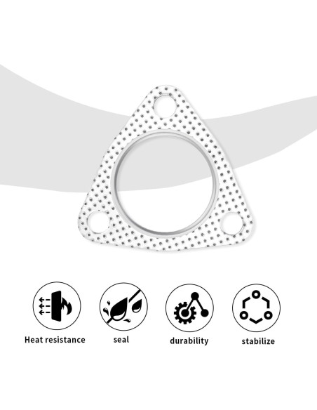 Juego de Juntas de Escape Junecarp 2" 2 Piezas Alta Calidad