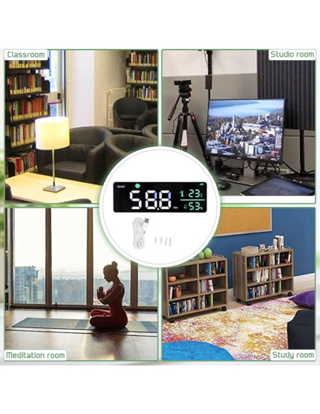 Medidor de Decibelios 3 en 1 Gugxiom con Pantalla LED 11"