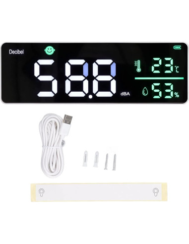 Medidor de Decibelios 3 en 1 Gugxiom con Pantalla LED 11"