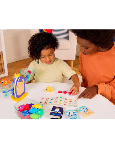 Balanza Matemática Pingüino Battat - Juguete Educativo 38 Pzs