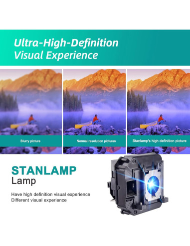 Bombilla de Proyector Stanlamp ELP60 Compatible con Epson