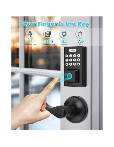 Cerradura Inteligente Tinewa con Huella Dactilar y APP