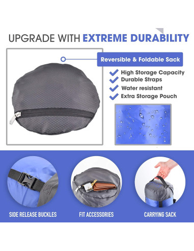 Saco de Compresión ttvo 11L Nylon Resistente al Agua Camping