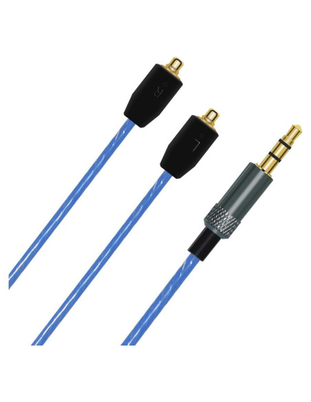 Cable de Auriculares MMCX 3.5mm Learsoon Azul 1.2m Cable de Auriculares MMCX 3.5mm Learsoon Azul 1.2m