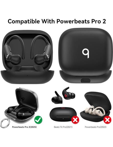 Funda TPU SkyArmor para Powerbeats Pro 2 - Negro Transparente