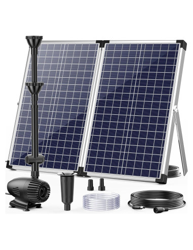 Bomba de Agua Solar POPOSOAP 70W con Protección y 580GPH