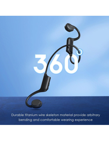 Auriculares Inalámbricos Bluetooth 5.3 GLANA K08 - Conducción Ósea, IPX5, 180mAh