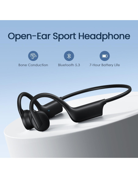 Auriculares Inalámbricos Bluetooth 5.3 GLANA K08 - Conducción Ósea, IPX5, 180mAh