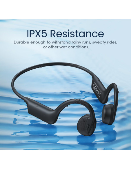 Auriculares Inalámbricos Bluetooth 5.3 GLANA K08 - Conducción Ósea, IPX5, 180mAh