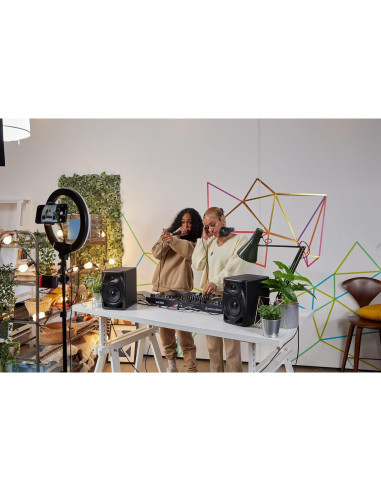 Monitores Activos Pioneer DM-50D 5" con Cables TRS Profesionales