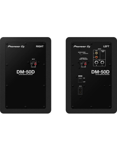 Monitores Activos Pioneer DM-50D 5" con Cables TRS Profesionales