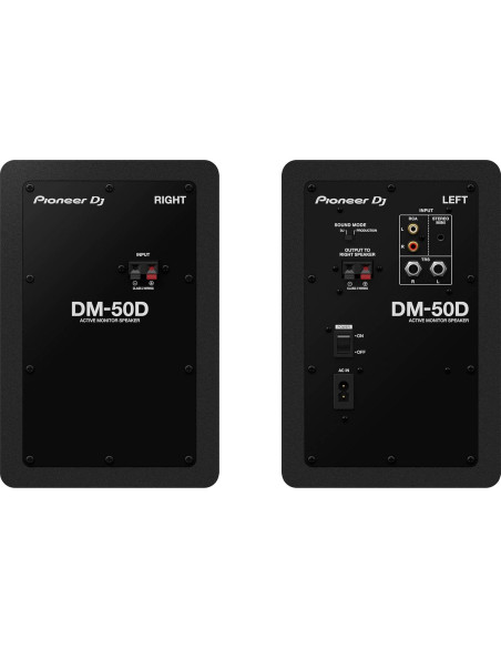 Monitores Activos Pioneer DM-50D 5" con Cables TRS Profesionales