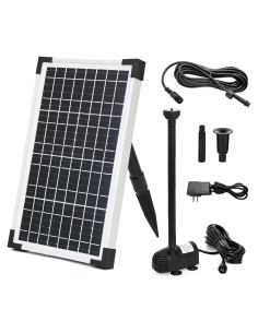 Bomba de Agua Solar ECO-WORTHY 12W 196 GPH para Estanque