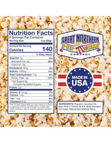 Paquetes de Palomitas Estilo Cine Great Northern 40 Unidades