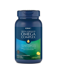 Suplemento Omega 3 6 9 GNC Triple Fuerza 1725mg 90 Softgels