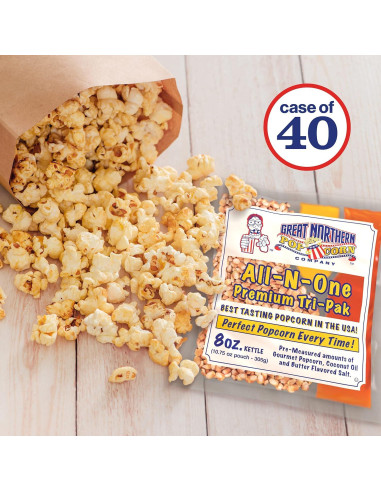 Paquetes de Palomitas Estilo Cine Great Northern 40 Unidades