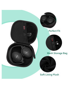 Funda Dura XANAD para Auriculares Bose QC 35/45/Ultra - Negro 2