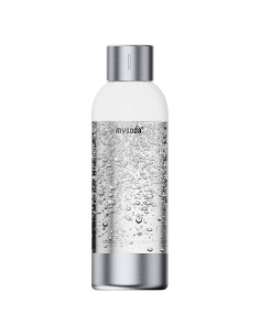 Botella de Carbonatación Mysoda 1L Plata - Reutilizable y BPA Free
