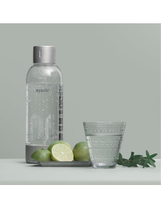 Botella de Carbonatación Mysoda 1L Plata - Reutilizable y BPA Free 2