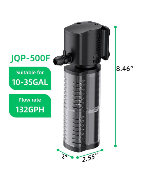 Filtro de Acuario FREESEA 5W 132GPH para 10-35 Galones