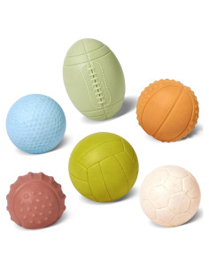 Bolas Sensoriales para Bebés ROHSCE - Juguetes de Baño 6 Unidades