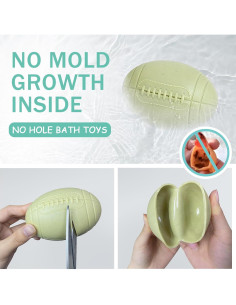 Bolas Sensoriales para Bebés ROHSCE - Juguetes de Baño 6 Unidades 2