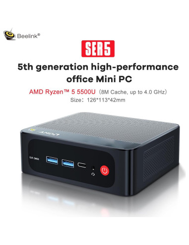 Mini PC Beelink SER5 Ryzen 5 5500U 32GB RAM 500GB SSD