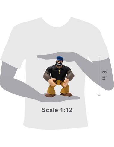 Figura de Acción Bluto Popeye 1:12 Boss Fight Studio